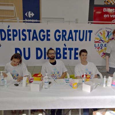 Opération dépistage du diabète à Carrefour Montélimar